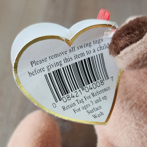 π΄ Ty Beanie Baby βDerbyβ the Horse β 1995 Vintage, No White Marking - Picture 8 of 12